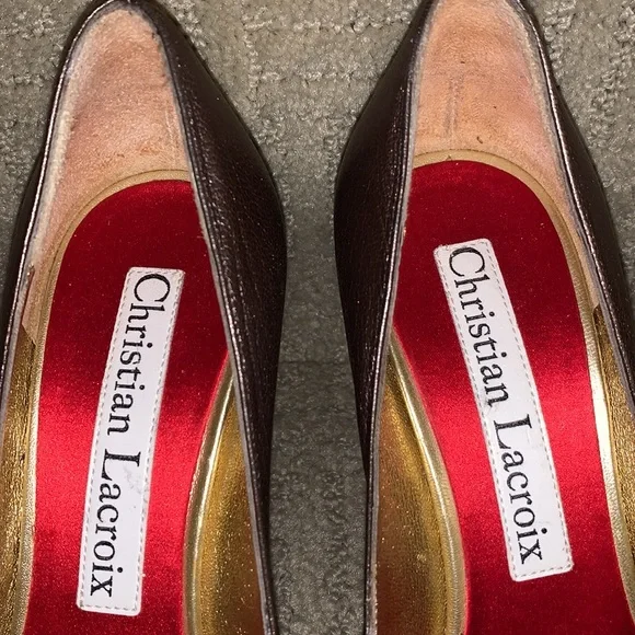 Christian Lacroix Peep-Toe Pumps - Picture 3 of 9